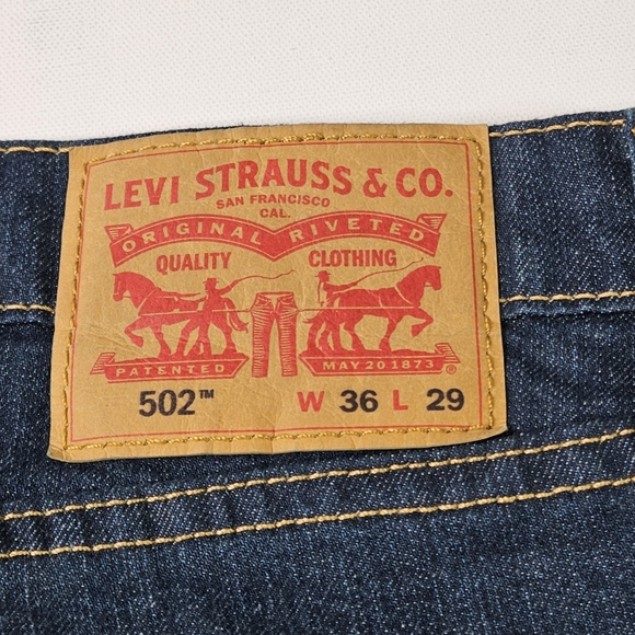 Levi's Men's 502 Taper Fit Jeans Size 36 X 29 - Picture 7 of 9